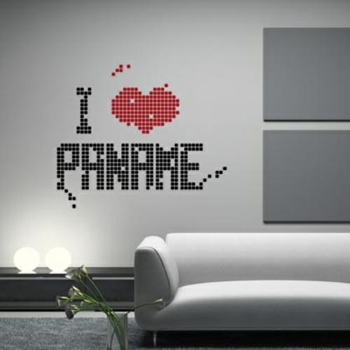 seinä tarra seinä tarra seinäkoriste paname rakkaus