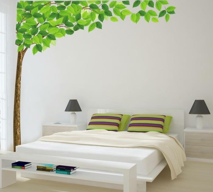seinätarrat puu elävät ideat makuuhuoneen seinäkoriste