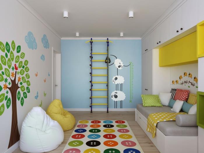 seinätarrat värillinen seinän suunnittelu lastenhuoneen oloideat seinäkoriste