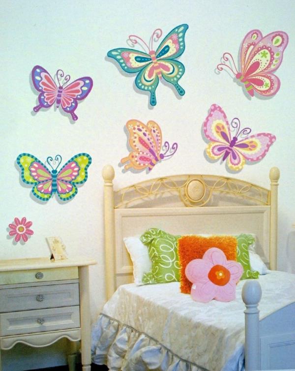 seinä tarrat lastentarha tytöt huone seinän suunnittelu perhosia