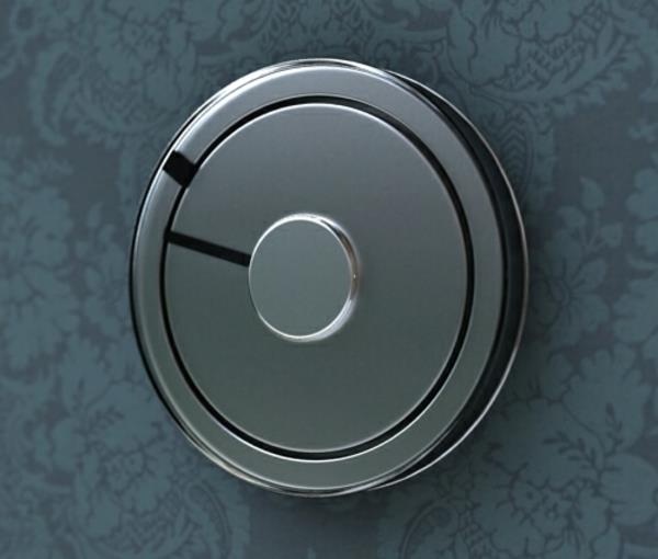 seinäkello design titaani