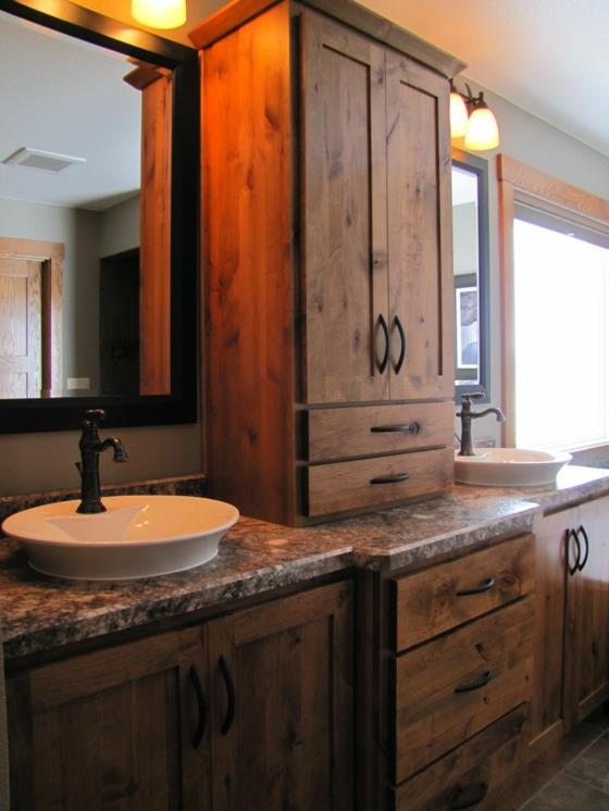 pesuallas maalaismainen kylpyhuonekalusteet puukalusteet kylpyhuonekaapit puusta