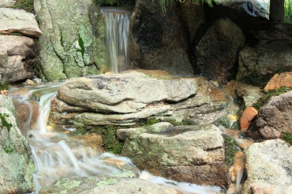 vesi puutarha maisema idea art water fall