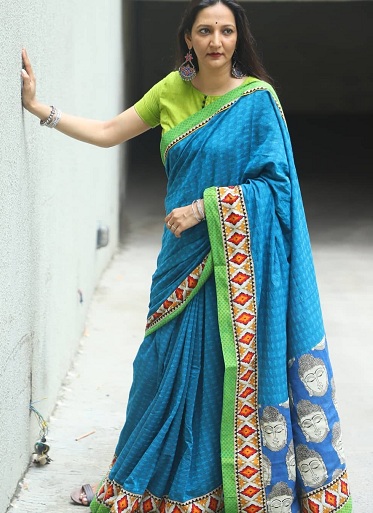 Patchwork Kanchi Cotton Saree