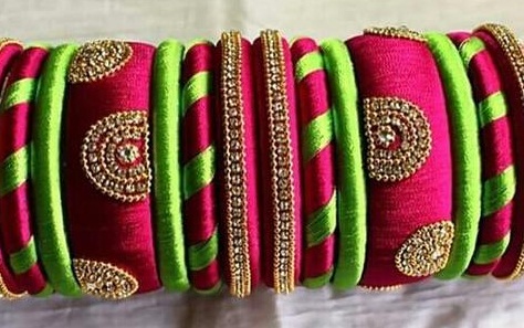 Bridal Bangles i silketråd