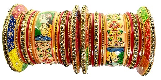 Radha Krishna Bridal Bangle Set
