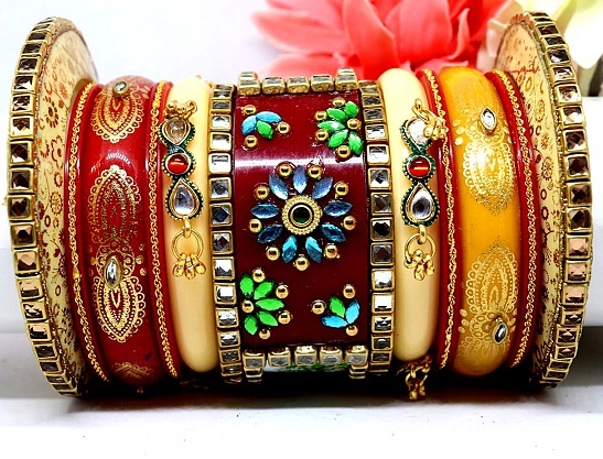 Traditionelle Rajasthani brude armbånd
