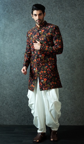 Fløjl Patiala Kurta Bryllup Kurta