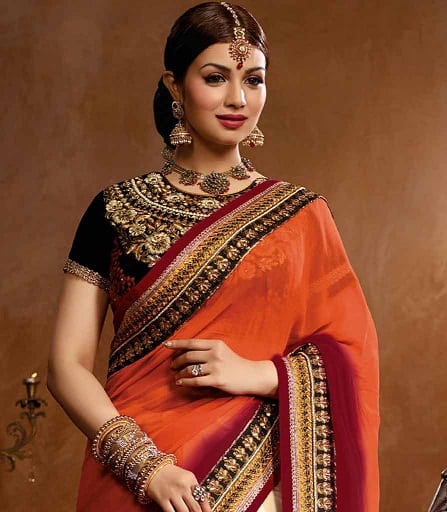 Indisk etnisk bryllup Sydindisk mode Saree