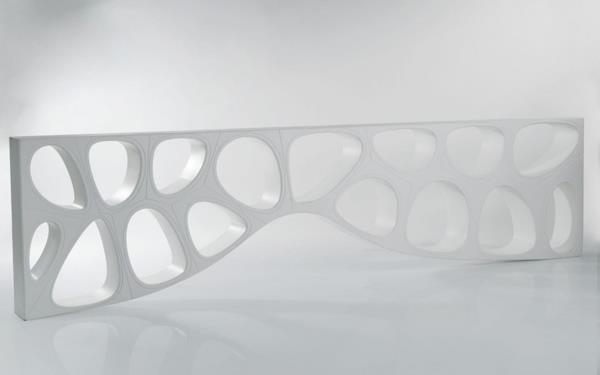 design -seinähyllyt valkoiset kaksoisraot