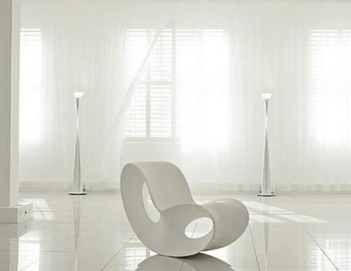 kaikki valkoiset sisustusideat studio lumoava nojatuoli moderni