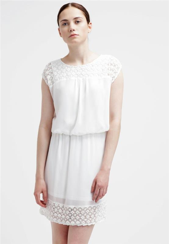 valkoiset vaatteet valkoinen mekko zalando naisten muoti tyttömäinen