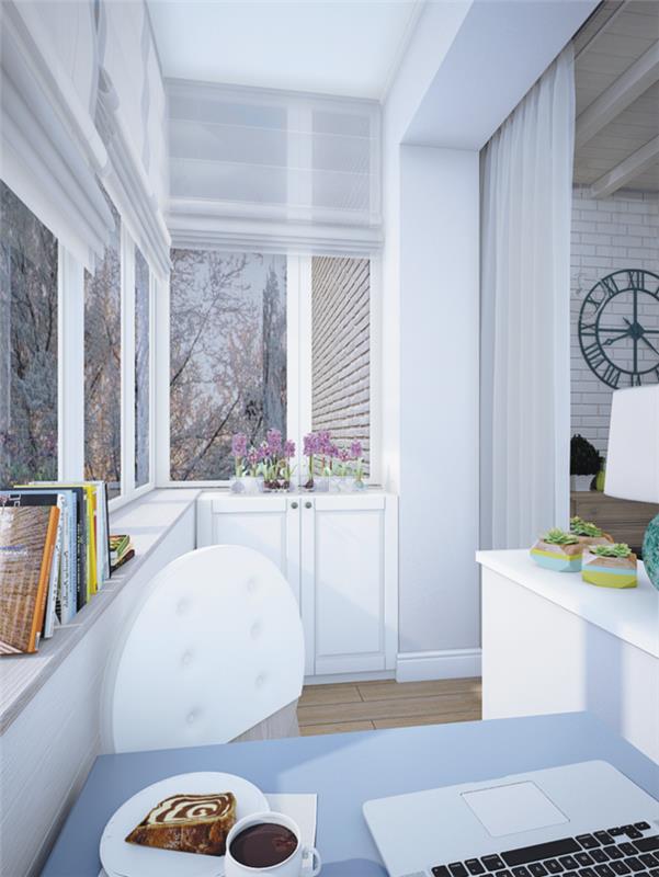 valkoinen seinämaali kotiideoita keittiökasvit ikkuna