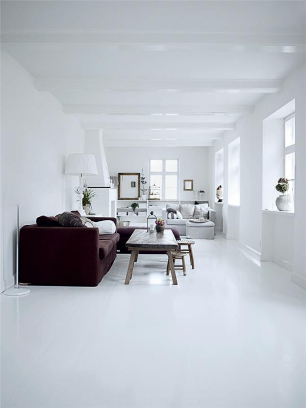 valkoinen seinän väri oloideat olohuone maalaismainen sohvapöytä tyylikäs olohuoneen sohva