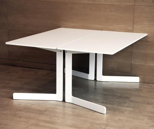 valkoinen taitettava pöytä parantaa pintaa