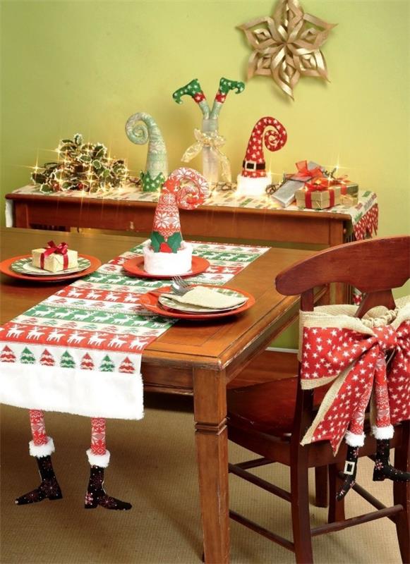 Hauskoja joulupöydän koristeita