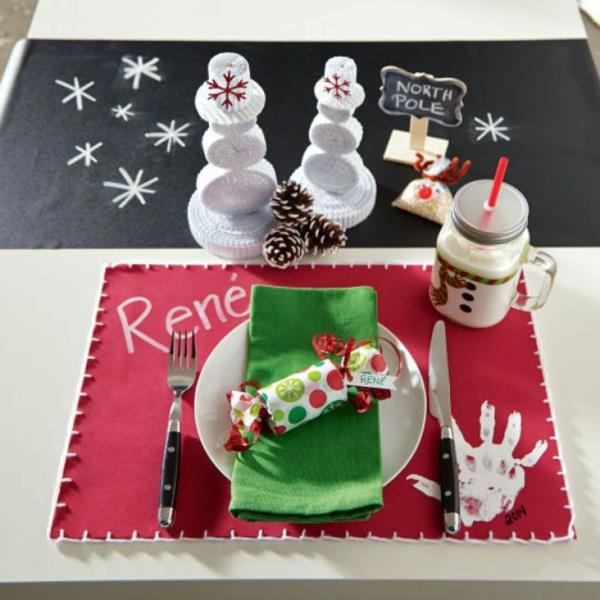 joulu käsityöideoita joulukoristeita tinker pöydän sisustusideoita