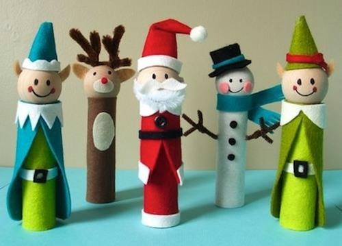 joulu käsityöt huopa nuket lieriömäinen ja värikäs