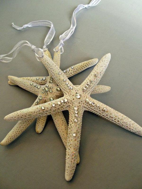 tinker joulukoristeet joulutähti meri tähti koristelu ideoita