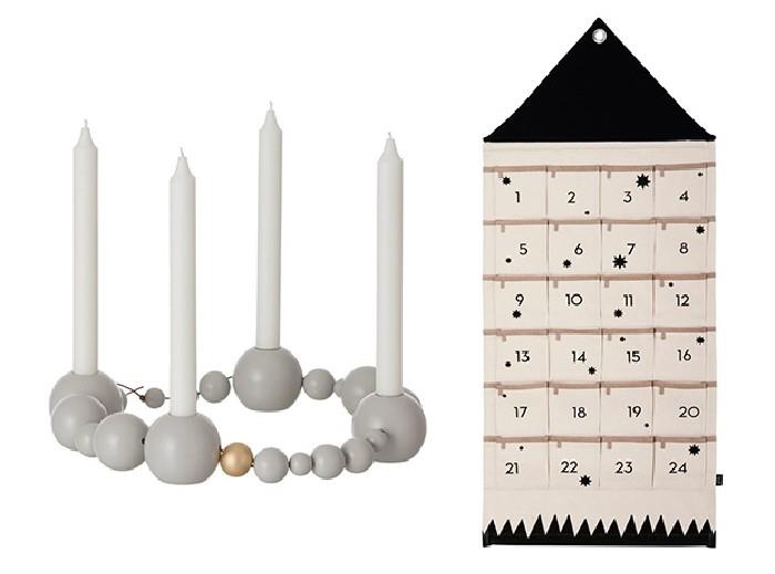 joulukoristeita skandinaavinen artdeko koristelu joulukalenteri