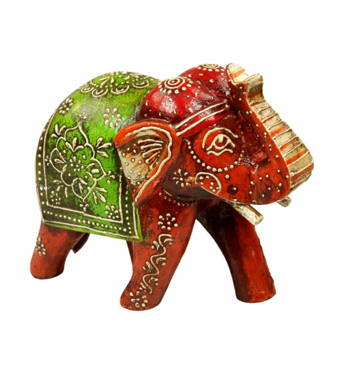 joululahjaideat reilun kaupan taideteos norsu raga punainen gepa