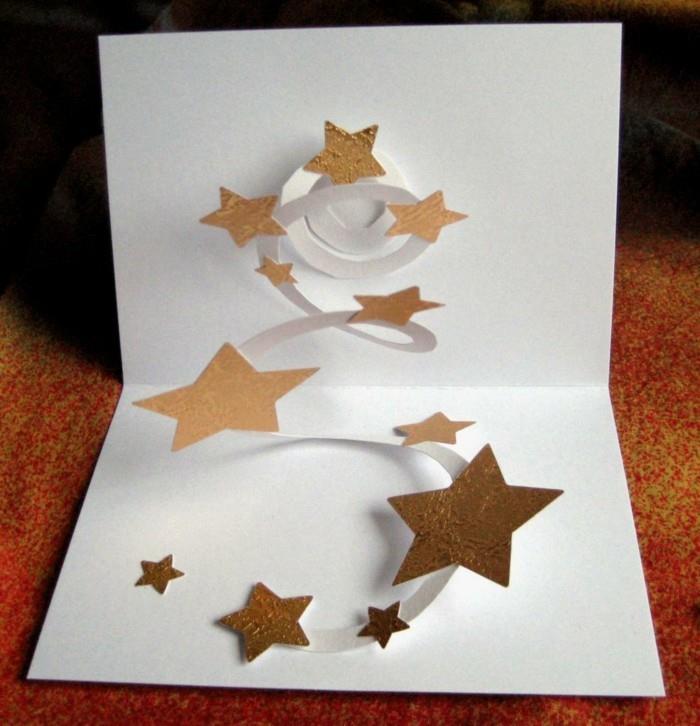 tinker joulukortti paperi leikattu joulutähdet tinker