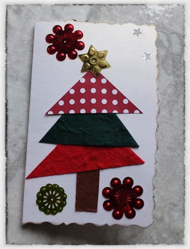 tinker joulukortit diy käärepaperi glitter tarrat lumikiteet tähdet