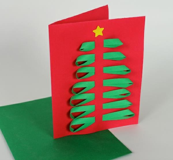tinker joulukortit mallit silmukat vihreä