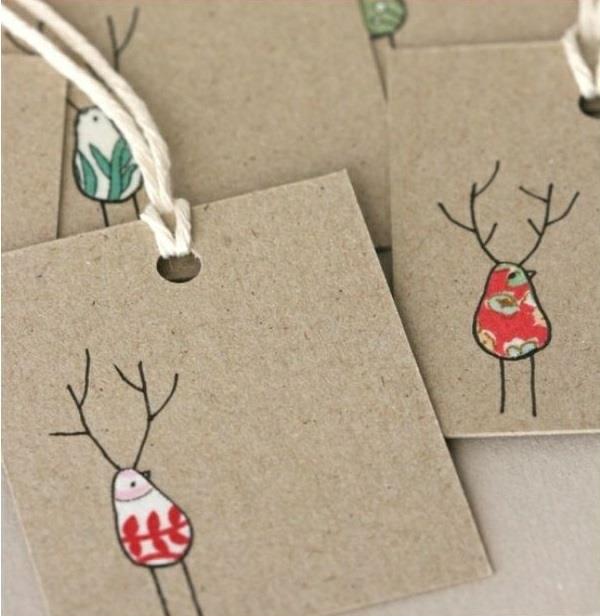tinker joulukortit joulu käsityöideoita abstrakti joulu peura