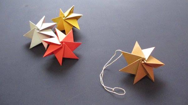 joulutähdet tekevät omat origami -joulun