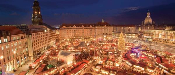 joululoma Saksassa Dresdenin joulumarkkinat