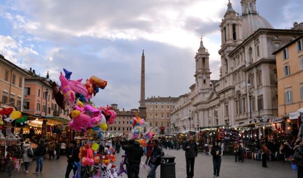 joululoma lasten kanssa rooma italia joulumarkkinat piazza navona