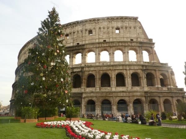 joululoma lasten kanssa Rooma Colosseum päivän aikana