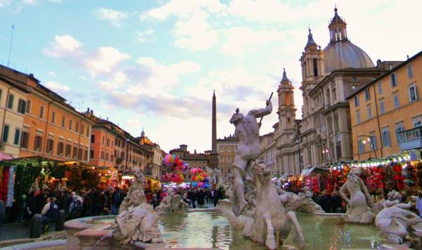 joululoma lasten kanssa rooma joulumarkkinat piazza navona
