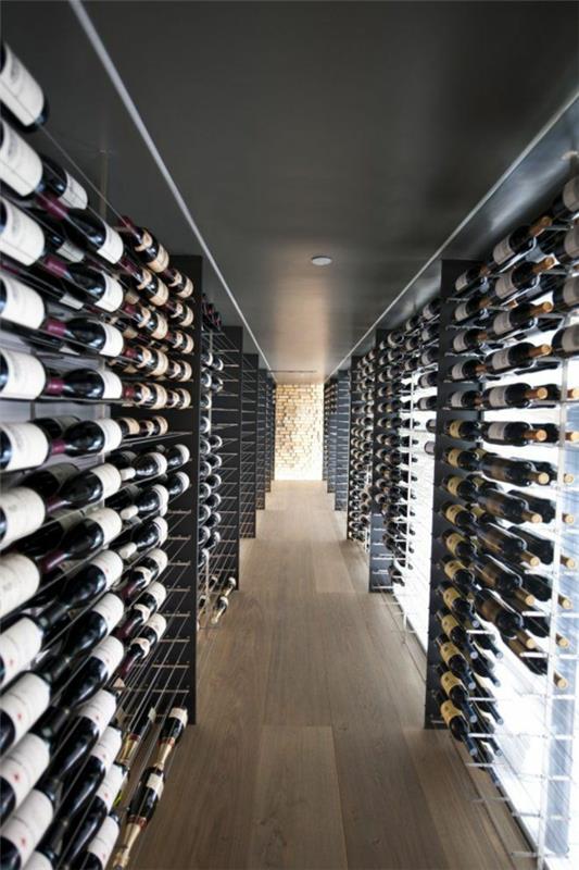 tallentaa viinin viinikellarin seinähyllyt kalliita viinejä rakentaa oma viiniteline