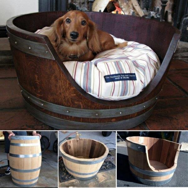 viinitynnyri diy huonekalut lemmikit koiratarvikkeet rakenna oma koiranpeti puinen tynnyri