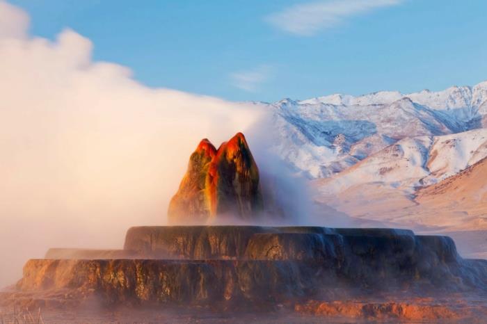 maailmanmatka amerikka usa nevada fly geysir