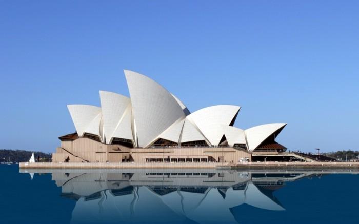 maailmanmatkailu australia sydney oopperarakennus moderni arkkitehtuuri