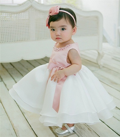 White Frock til New Born Girl