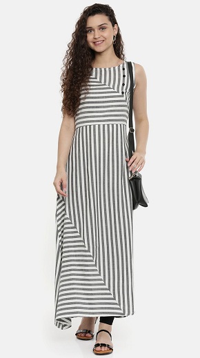 White Fancy Kurta til fest: