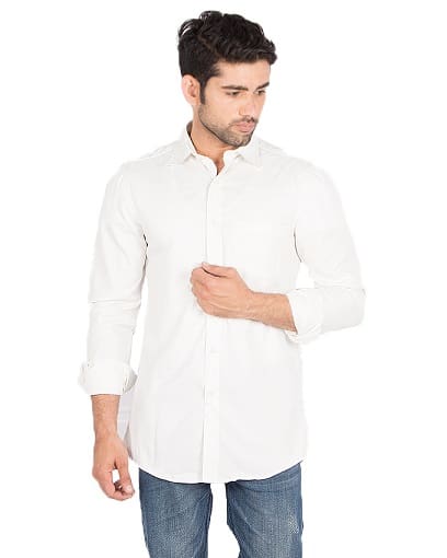 Hvid Button Down Shirt