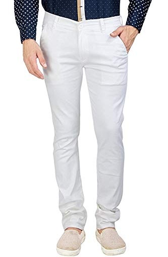 Hvide skinny bukser