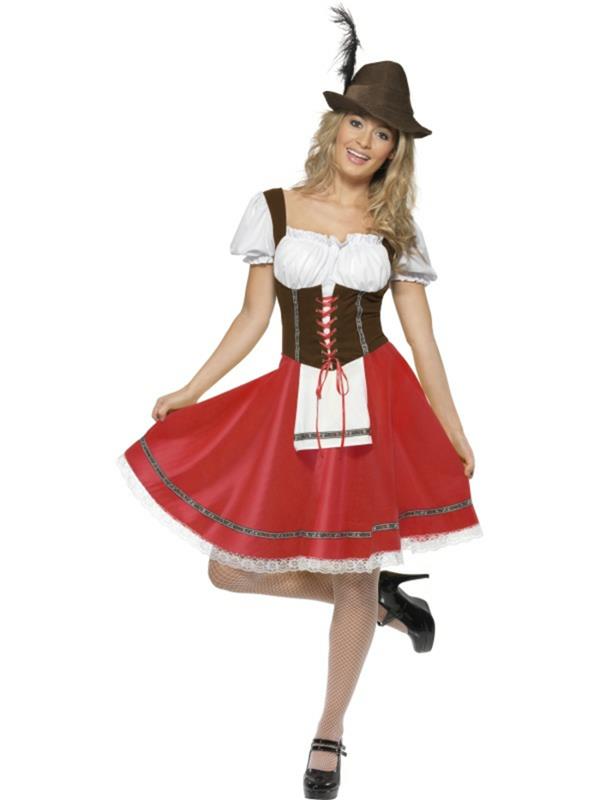 wiesn 2015 oktoberfest dirndl klassinen punainen musta