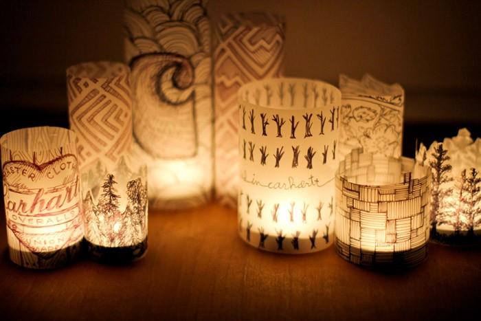 lyhdyt bastenl upcycling ideoita epätavallinen puutarha koristeet tehdä oman lyhty käsityöt graafisesti