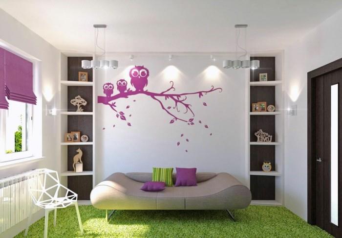 koristele seinät violetti seinätarra