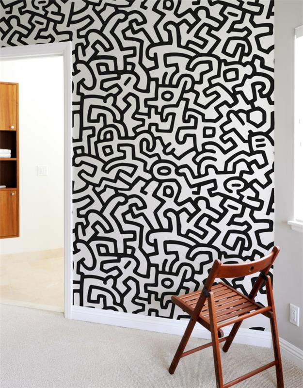 seinät väri suunnittelu graafinen kuvio keith haring