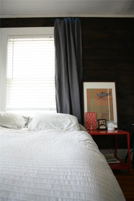 maalaus seinät ideoita koti ideoita makuuhuone tumman seinän väri valkoinen vuodevaatteet
