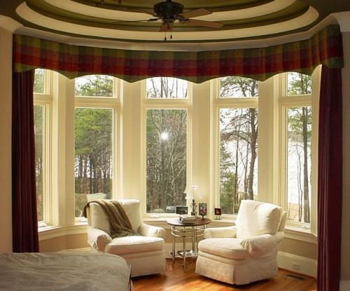 olohuone mukavat nojatuolit viileä ikkuna niche koristeluideoita