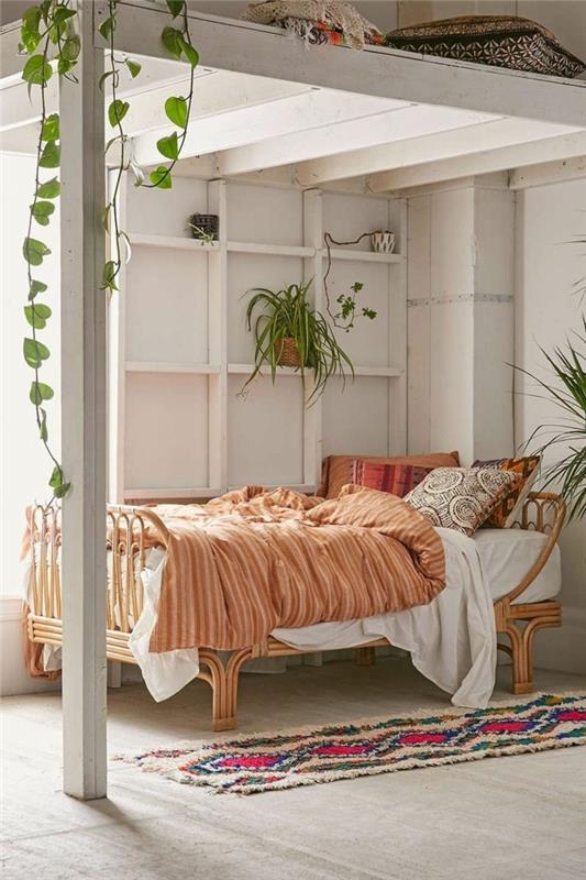 olohuone ideoita makuuhuone värillinen matto juoksija kasvit heittävät tyynyjä