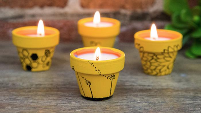 tee koti -ideoita itsellesi kynttilöitä kukkaruukkuja